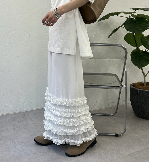  「裾ティアードスカート」|スカート|