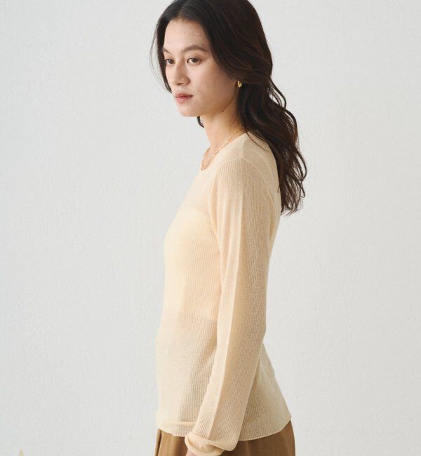  「シアーニットプルオーバー」|ニット・セーター|