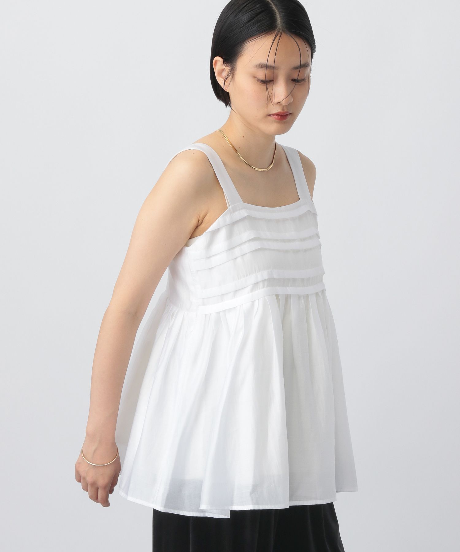 A part by 「 シアーペプラムキャミ」|シャツ・ブラウス|