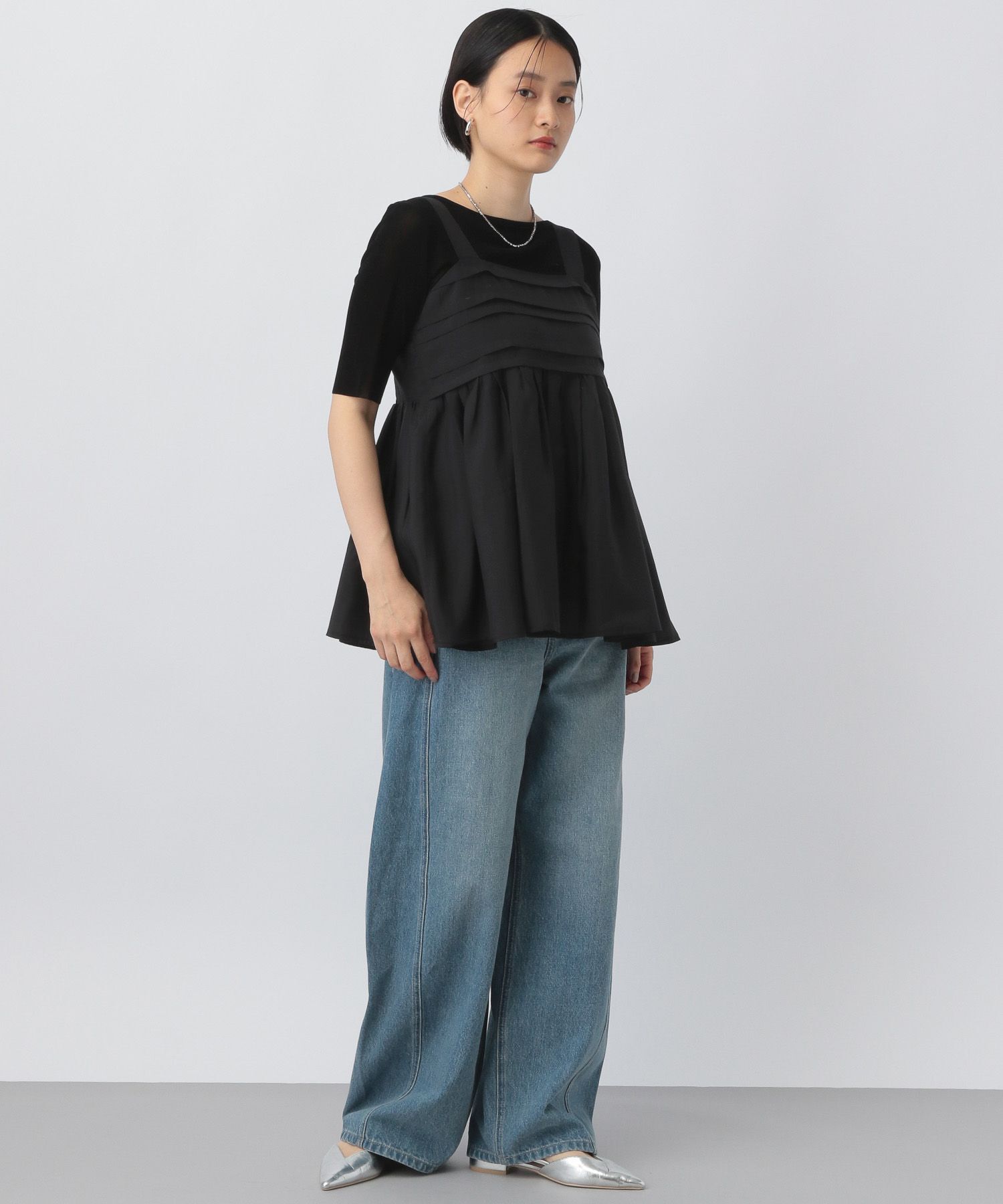 A part by 「 シアーペプラムキャミ」|シャツ・ブラウス|