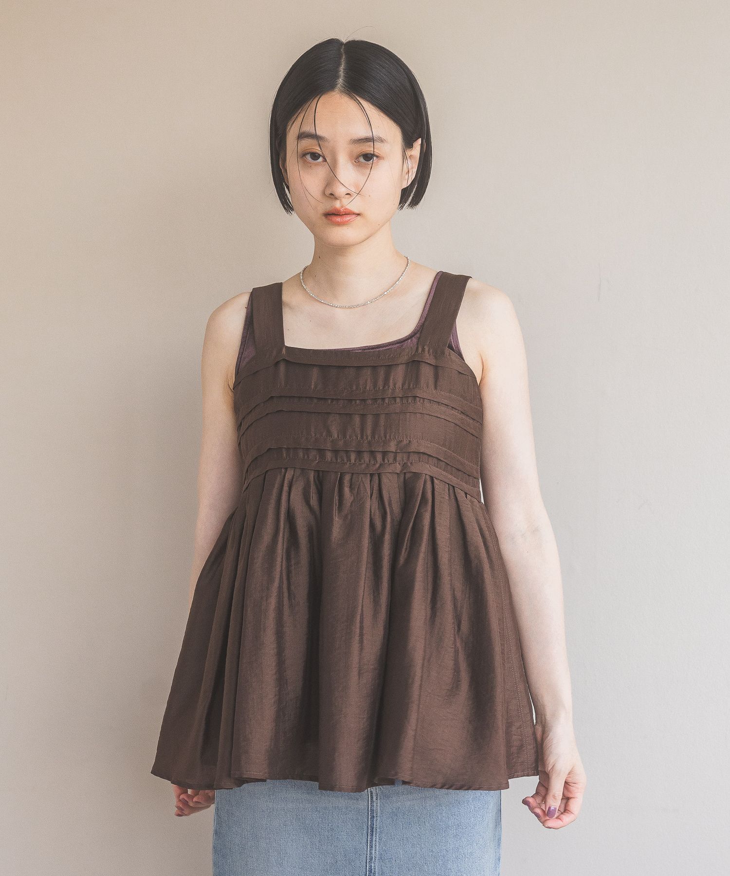 A part by 「 シアーペプラムキャミ」|シャツ・ブラウス|