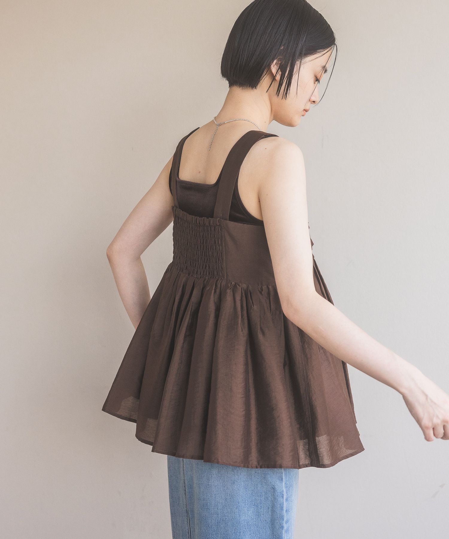 A part by 「 シアーペプラムキャミ」|シャツ・ブラウス|