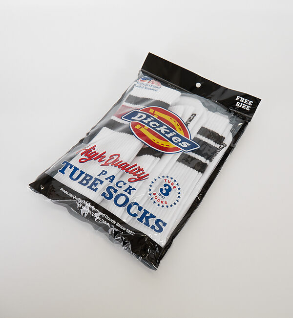 ABAHOUSE「【Dickies / ディッキーズ】CDK3Pチューブラインソックス【WEB限定」|ソックス|