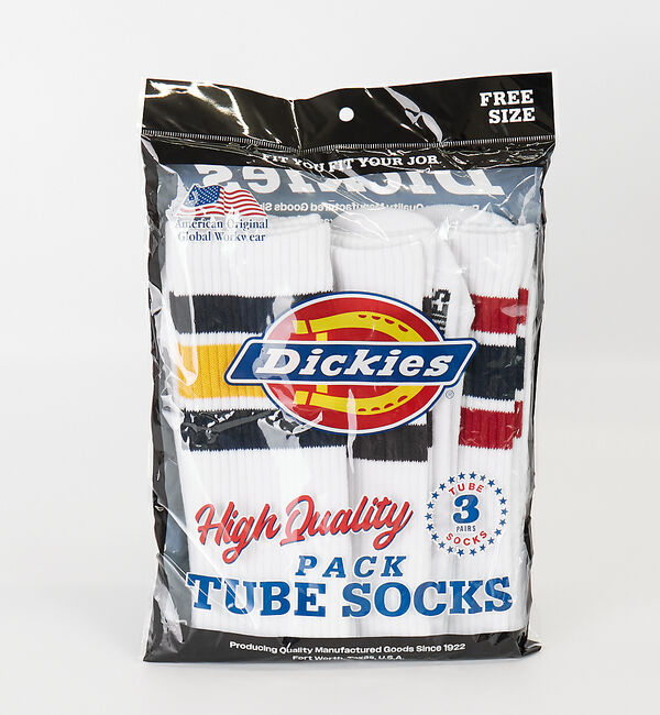 ABAHOUSE「【Dickies / ディッキーズ】CDK3Pチューブラインソックス【WEB限定」|ソックス|