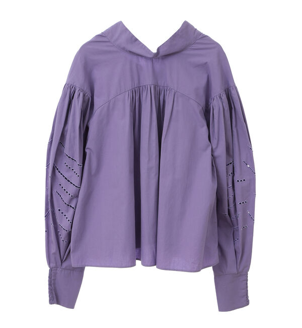  「【MARILYN MOON】2WAY POPLIN COTTON CUTWORK BLOUSE」|シャツ・ブラウス|