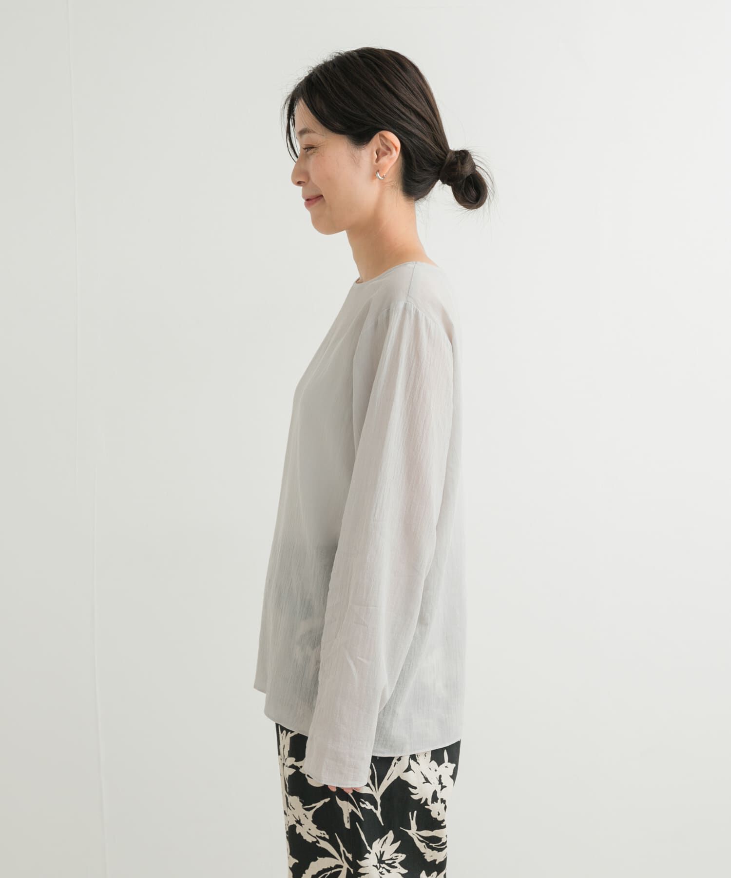 URBAN RESEARCH DOORS「コットンシアーTブラウス」|シャツ・ブラウス|