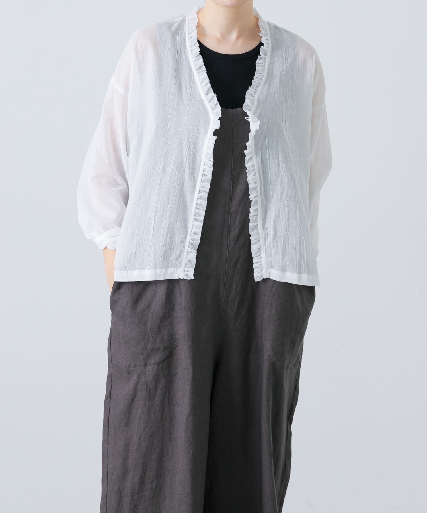 かぐれ「ミニフリルカーディガン」|シャツ・ブラウス|