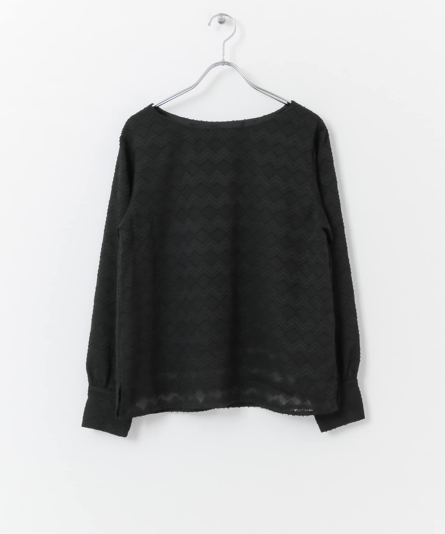  「KBF+　ジャガードブラウス」|シャツ・ブラウス|