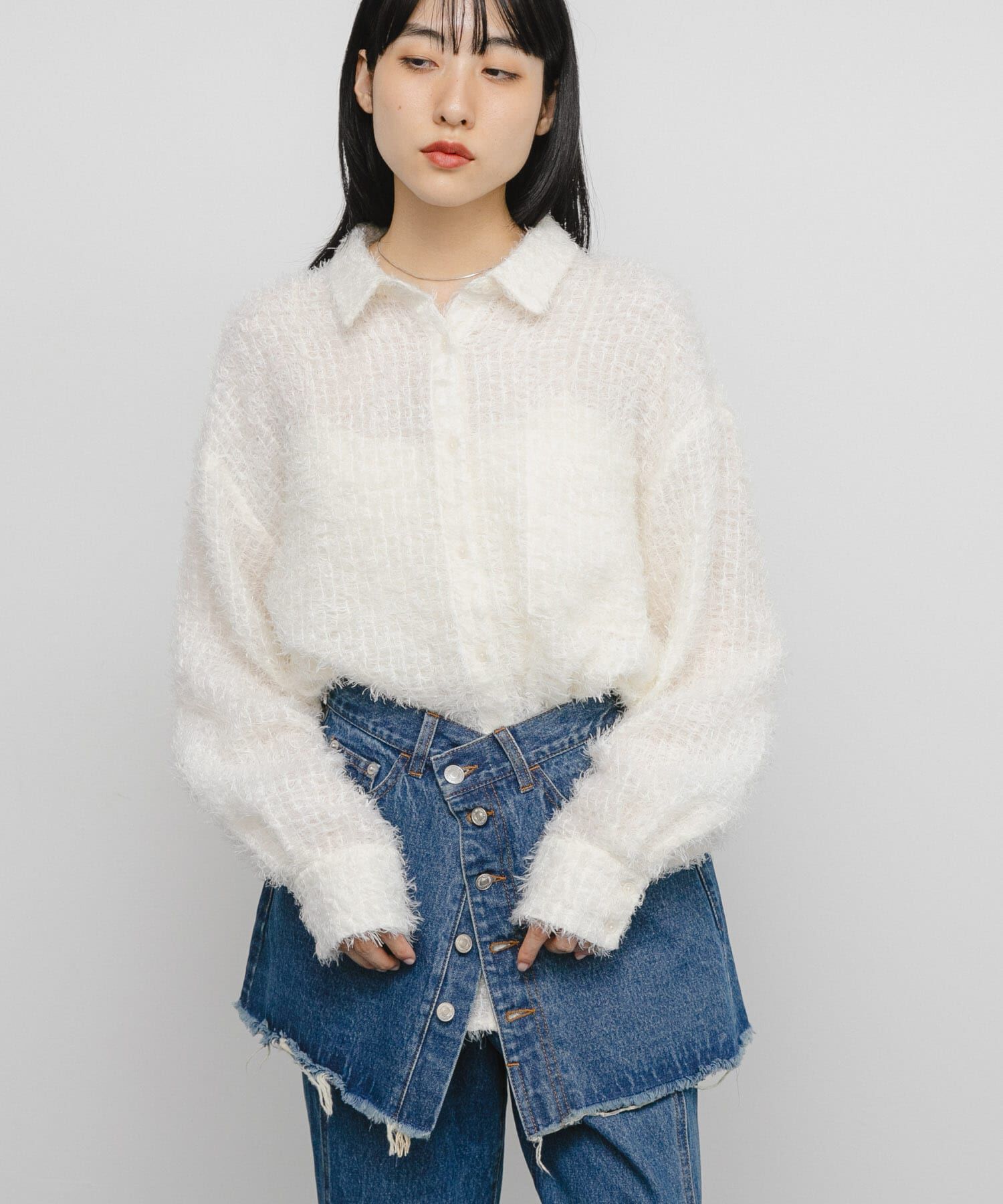  「フェザーロングシャツ」|シャツ・ブラウス|