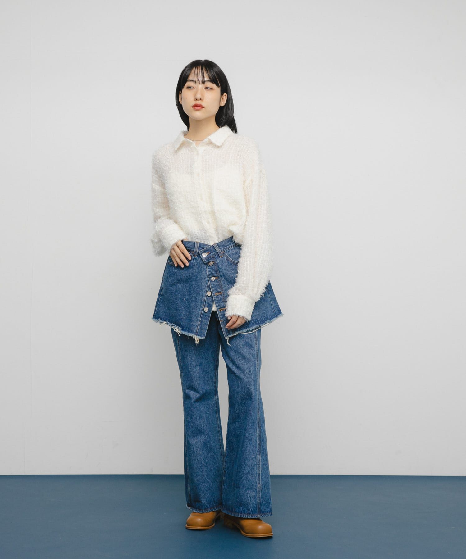  「フェザーロングシャツ」|シャツ・ブラウス|