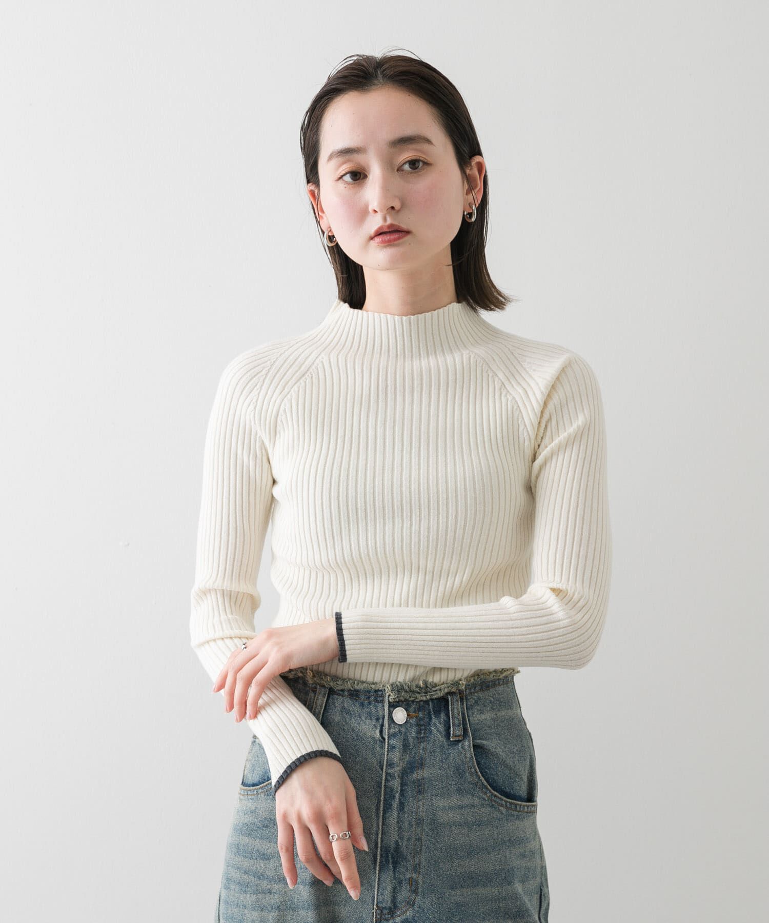 SENSE OF PLACE by URBAN RESEARCH「プチハイネックセーター」|ニット・セーター|