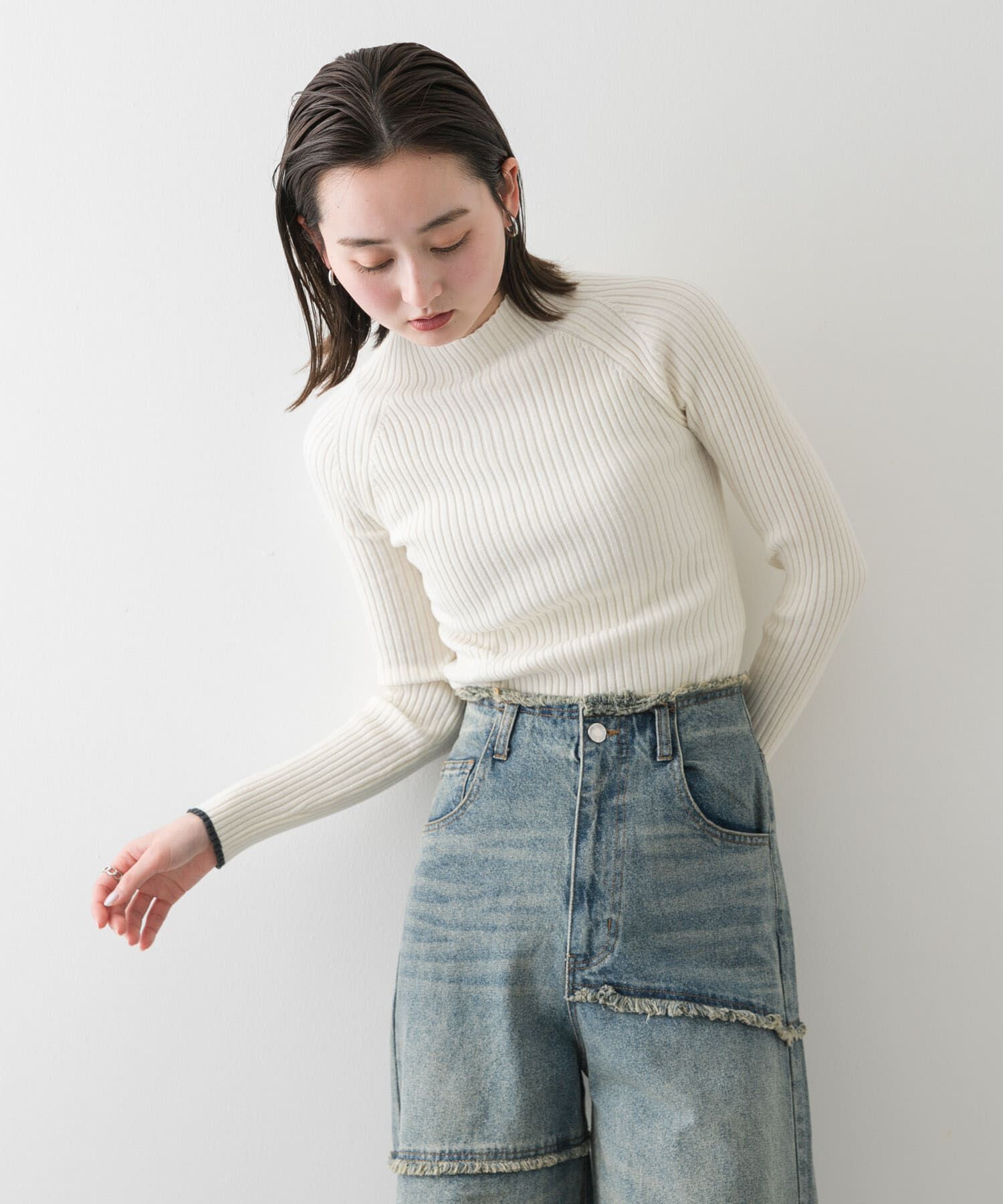 SENSE OF PLACE by URBAN RESEARCH「プチハイネックセーター」|ニット・セーター|