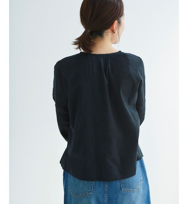 le.coeur blanc「Fanaka リバーレース切替ブラウス」|シャツ・ブラウス|