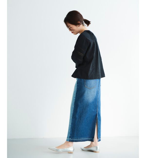 le.coeur blanc「Fanaka リバーレース切替ブラウス」|シャツ・ブラウス|