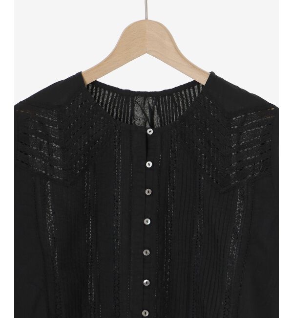 le.coeur blanc「Fanaka リバーレース切替ブラウス」|シャツ・ブラウス|