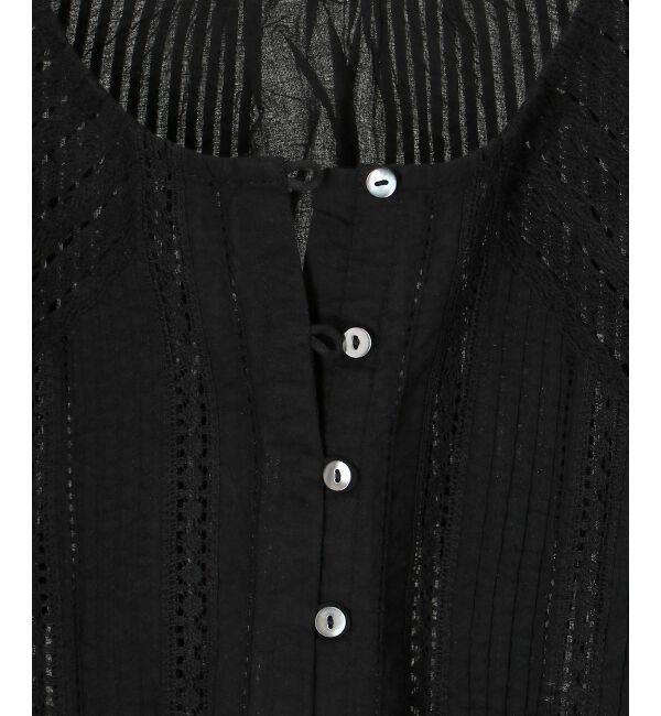 le.coeur blanc「Fanaka リバーレース切替ブラウス」|シャツ・ブラウス|