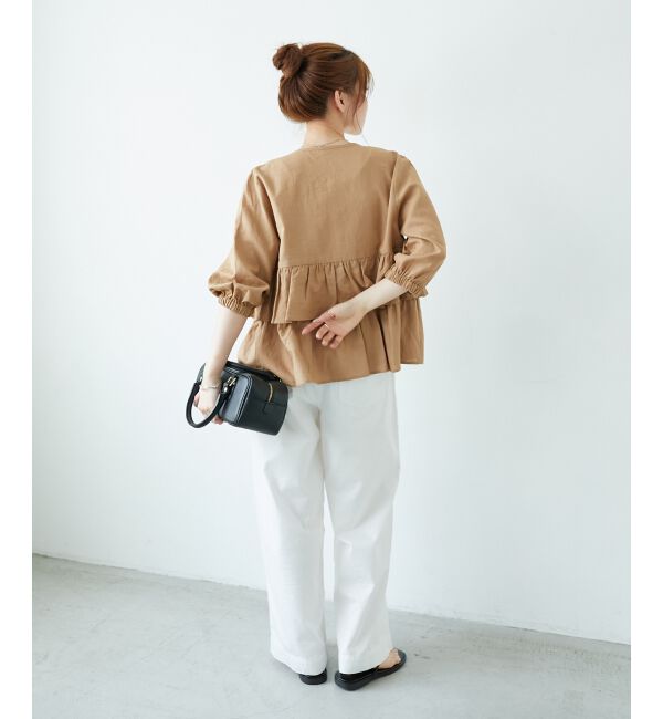  「《着映え◎》コットン麻フリルティアードジャケット」|その他|