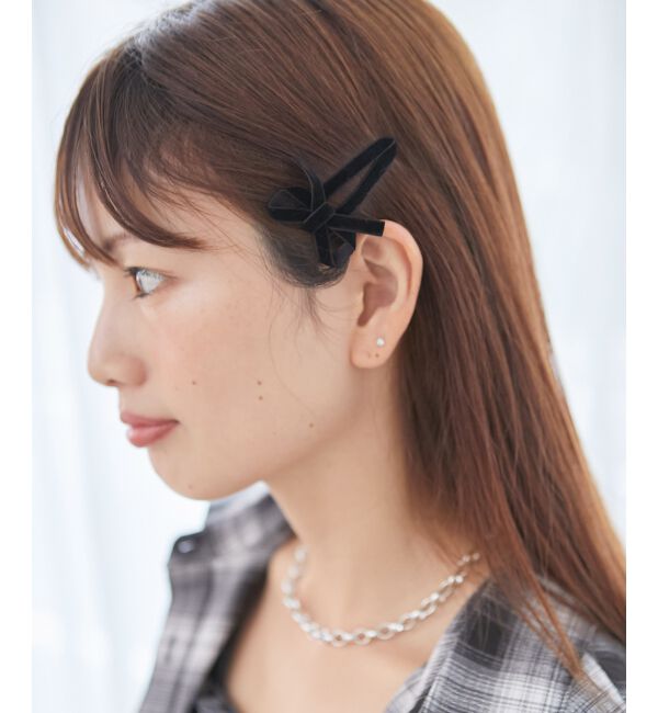 MAJESTICLEGON「クラシカルリボンヘアピンset」|その他|ブラック
