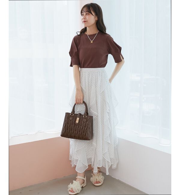  「タックスリーブトップス」|Tシャツ・カットソー|