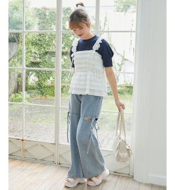  「タックスリーブトップス」|Tシャツ・カットソー|