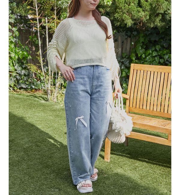  「キラキラメッシュニット」|ニット・セーター|