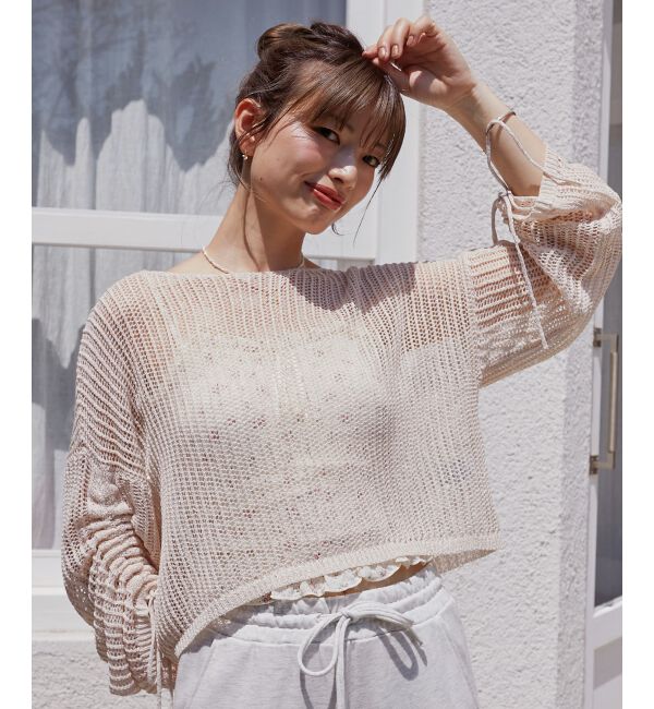  「キラキラメッシュニット」|ニット・セーター|