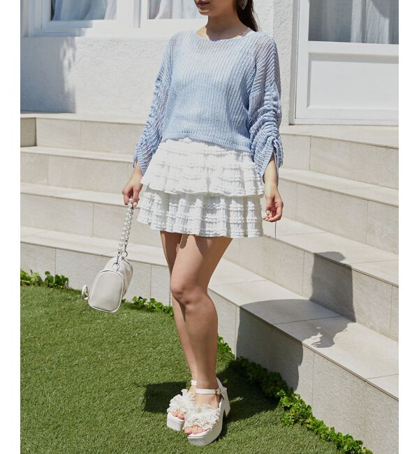  「キラキラメッシュニット」|ニット・セーター|