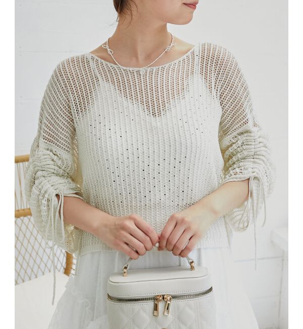  「キラキラメッシュニット」|ニット・セーター|