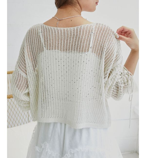  「キラキラメッシュニット」|ニット・セーター|