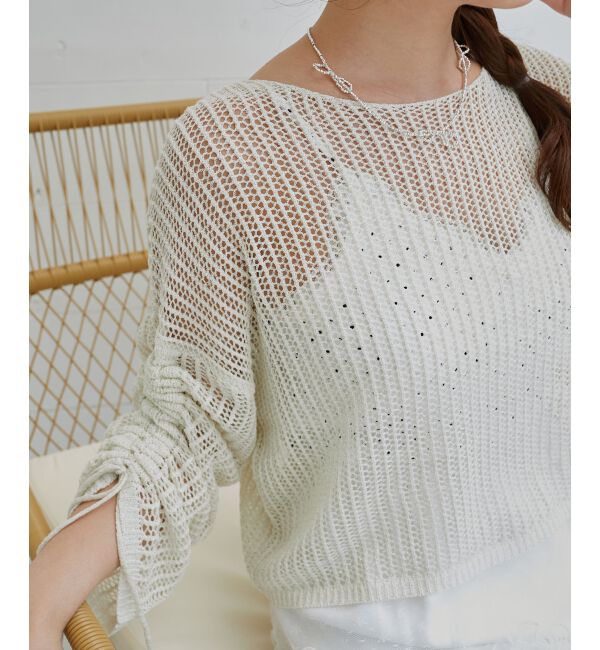  「キラキラメッシュニット」|ニット・セーター|
