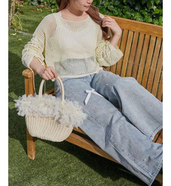  「キラキラメッシュニット」|ニット・セーター|