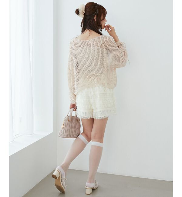  「キラキラメッシュニット」|ニット・セーター|