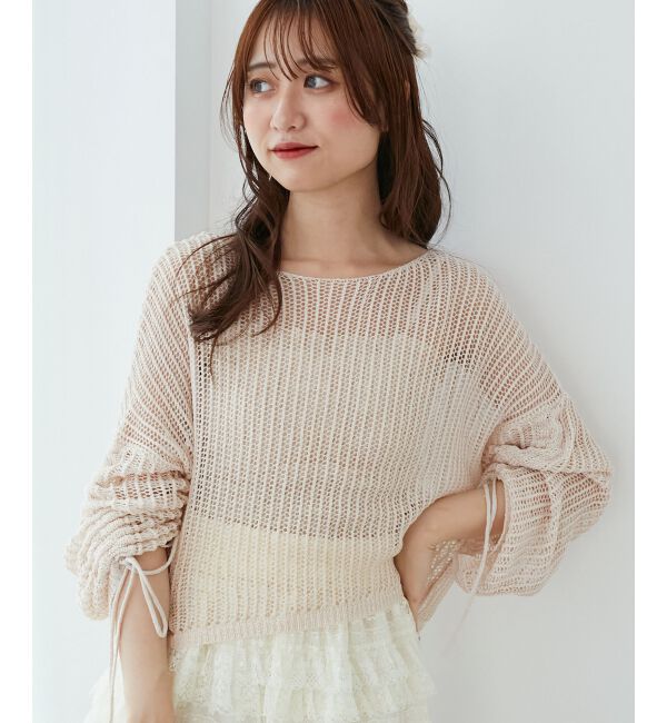  「キラキラメッシュニット」|ニット・セーター|
