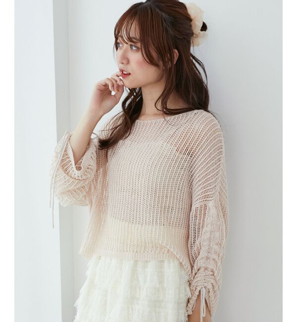  「キラキラメッシュニット」|ニット・セーター|