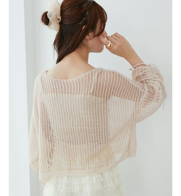  「キラキラメッシュニット」|ニット・セーター|