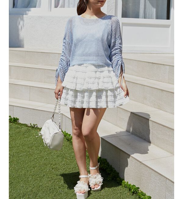  「キラキラメッシュニット」|ニット・セーター|