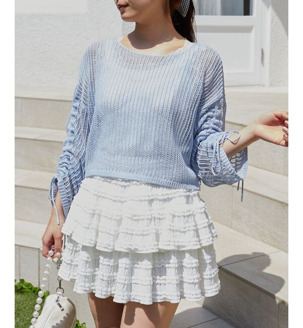  「キラキラメッシュニット」|ニット・セーター|