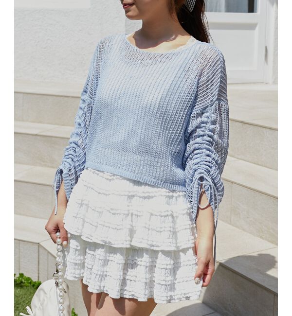  「キラキラメッシュニット」|ニット・セーター|