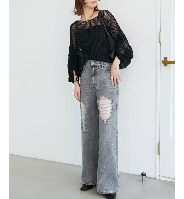  「キラキラメッシュニット」|ニット・セーター|