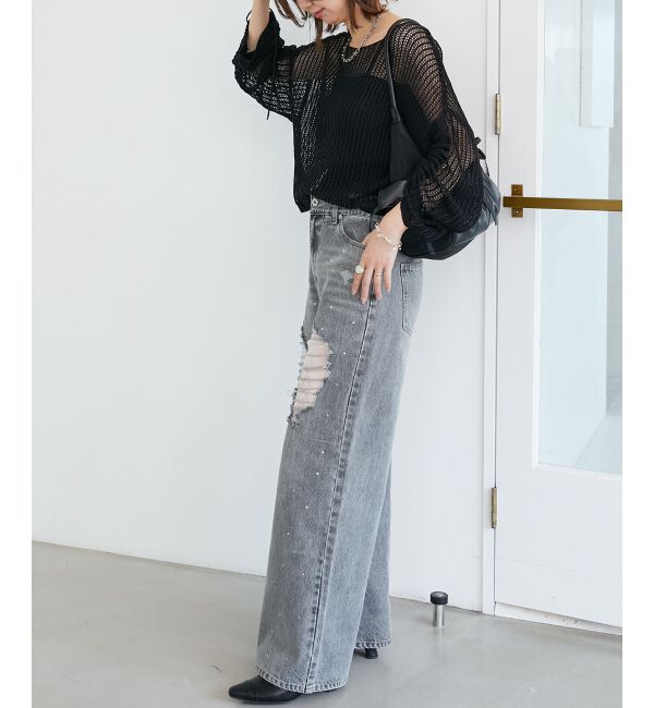  「キラキラメッシュニット」|ニット・セーター|