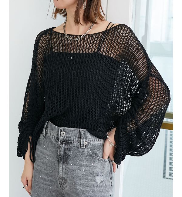  「キラキラメッシュニット」|ニット・セーター|