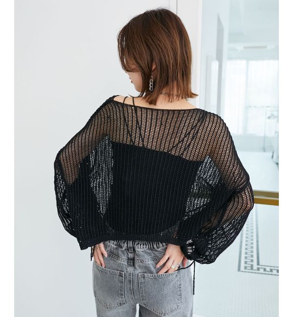  「キラキラメッシュニット」|ニット・セーター|