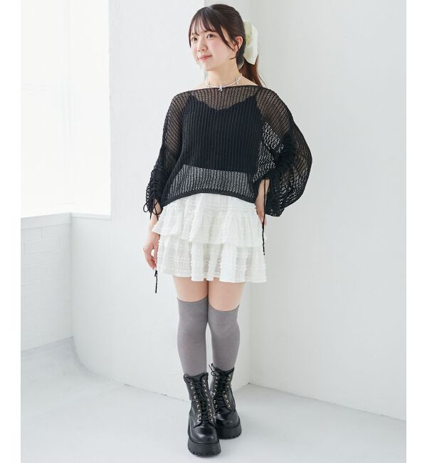  「キラキラメッシュニット」|ニット・セーター|