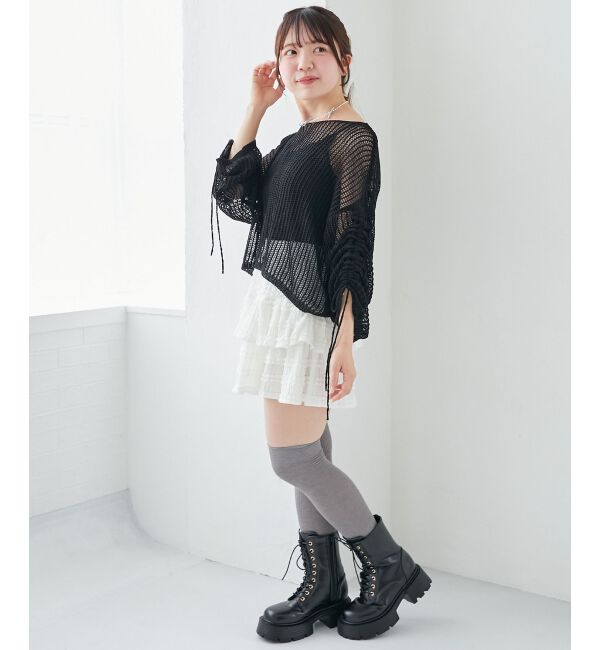  「キラキラメッシュニット」|ニット・セーター|