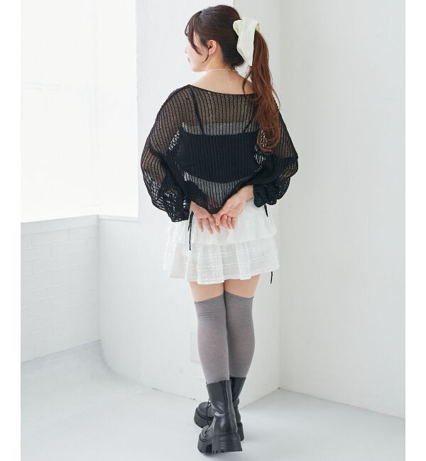  「キラキラメッシュニット」|ニット・セーター|