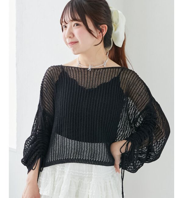  「キラキラメッシュニット」|ニット・セーター|