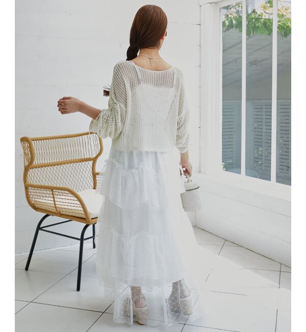  「キラキラメッシュニット」|ニット・セーター|