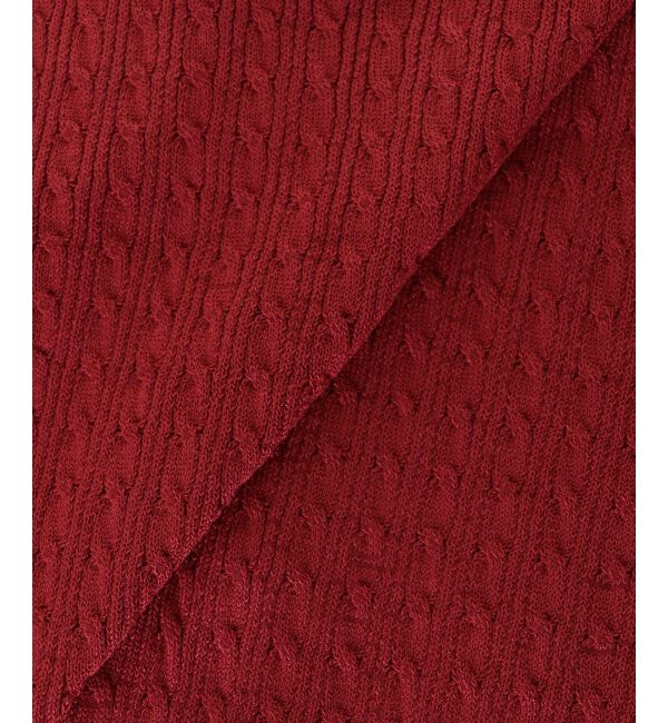  「デコルテオープンバイカラー襟ニット」|ニット・セーター|