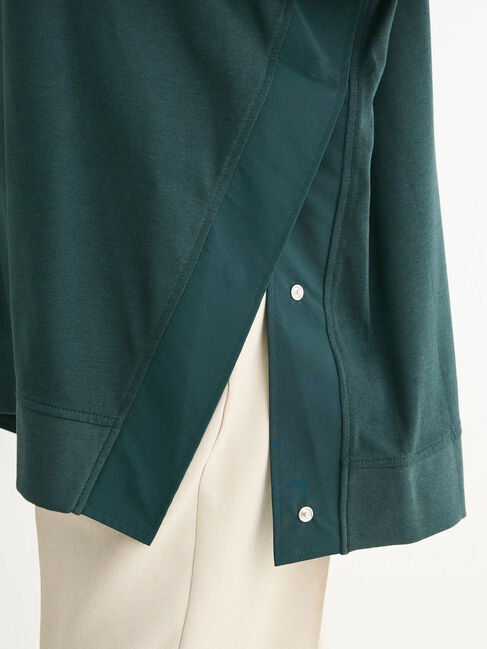 Green Parks「フレンチスリーブ脇ドッキングカットプルオーバー」|Tシャツ・カットソー|