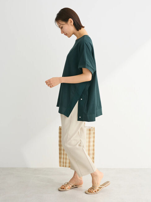 Green Parks「フレンチスリーブ脇ドッキングカットプルオーバー」|Tシャツ・カットソー|